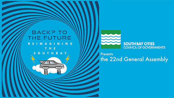 SBCCOG 22nd General Assembly logos on blue background