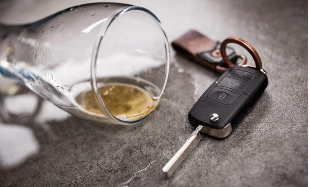car keys and a beer