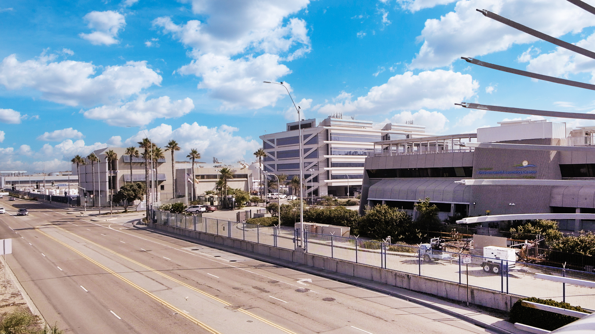 Aerial view of Hyperion from Vista Del Mar