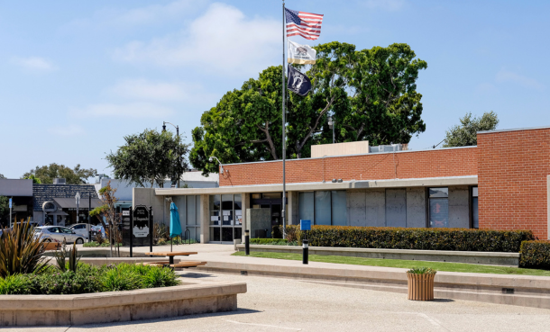 City Hall Plaza on a sunny day