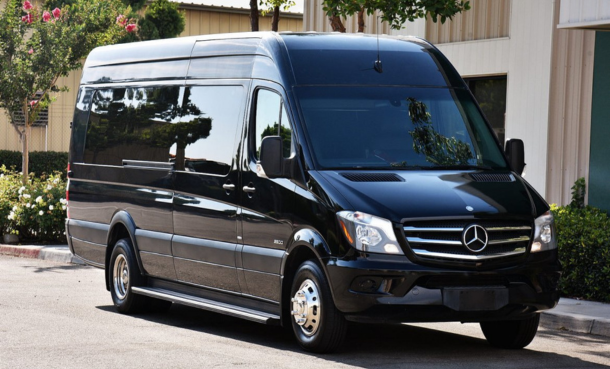 Black Mercedes Van