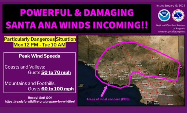 High Wind Alert Jan 20