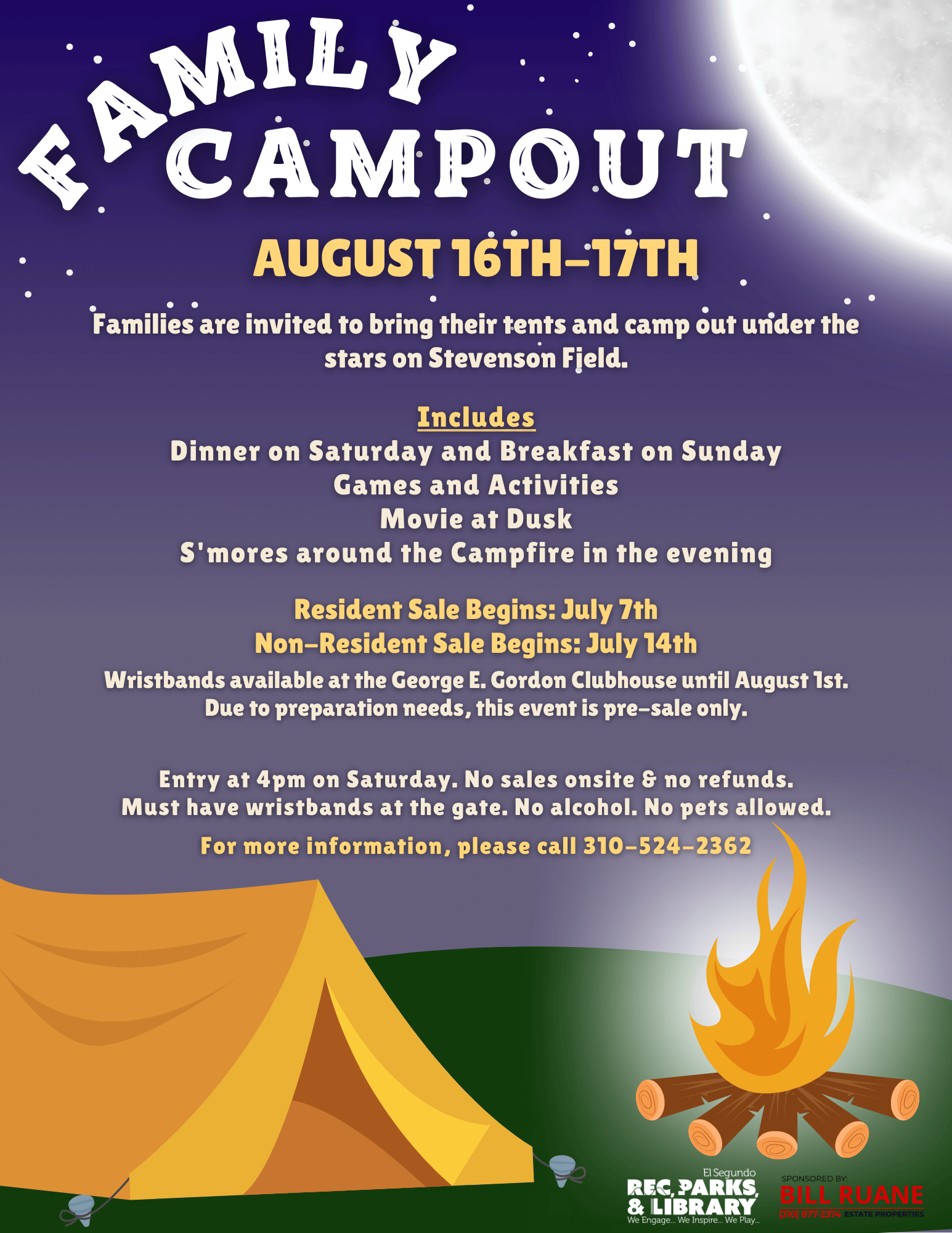 Family Campout 2025 Flyer