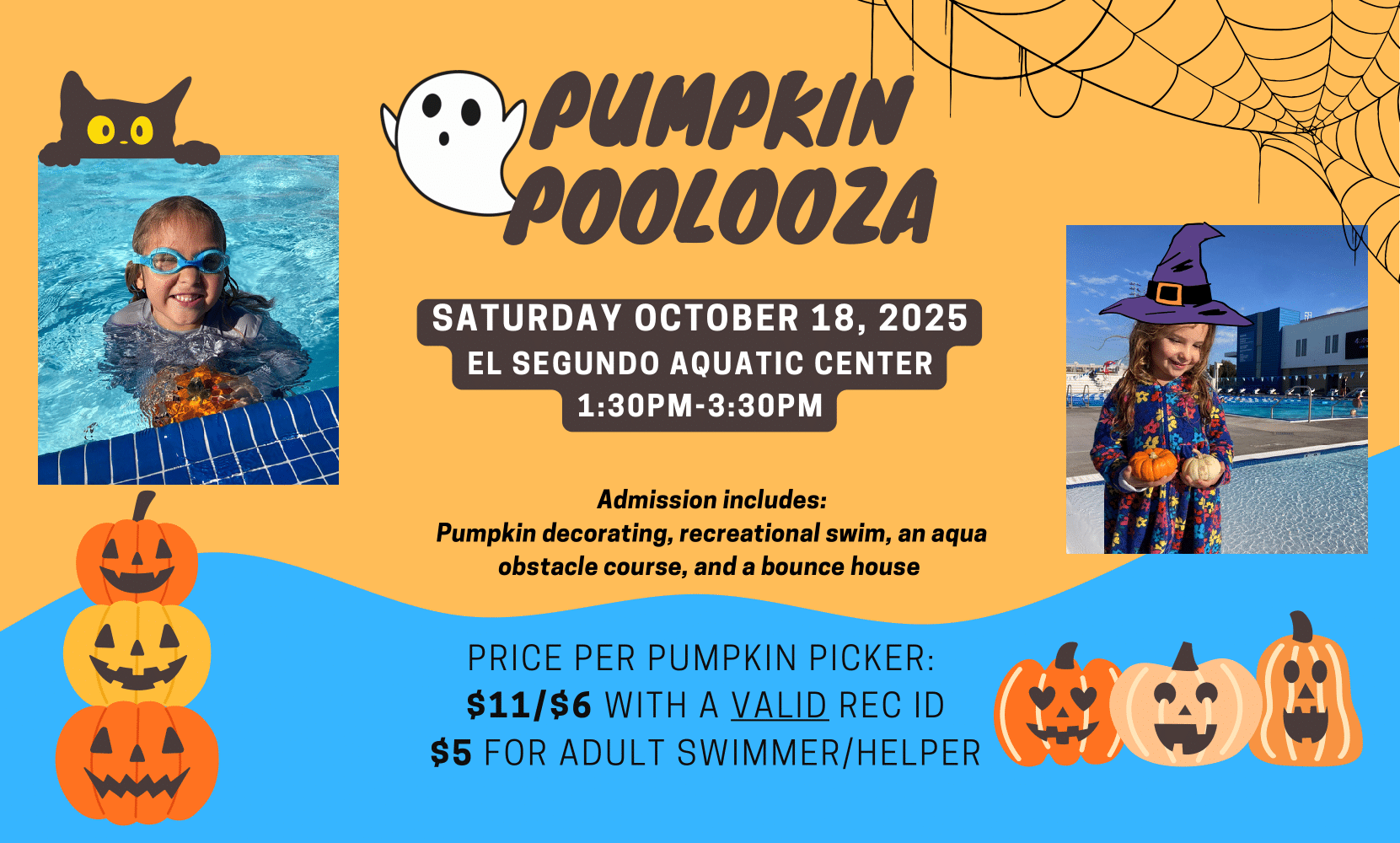 Pumpkin Poolooza Flyer 2025