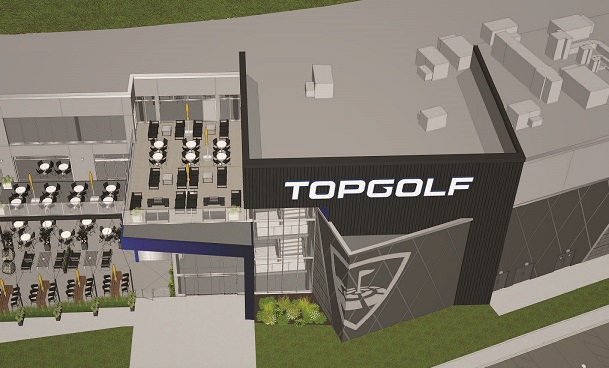 Topgolf rendering of building
