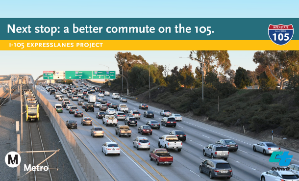 photo of 105 freeway with cars