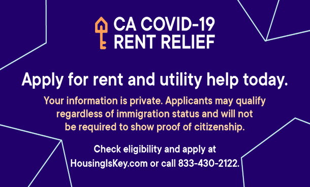 CA COVID-19 Rent Relief Graphic